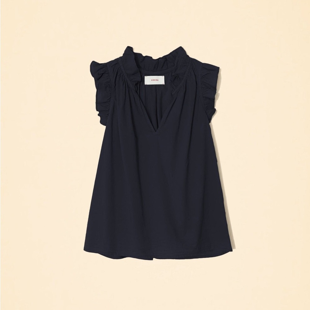 Xirena Black Bex Top size large. 100% cotton. $170 retail.